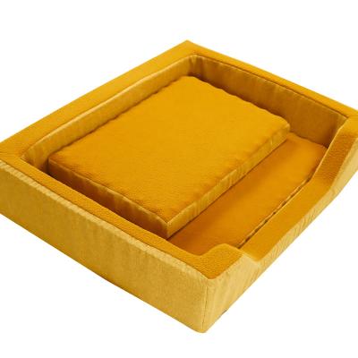 China Wholesale Best Available Custom Made Sustainable Sale OEM Logo Memory Foam Pet Bed For Dog Cat for sale