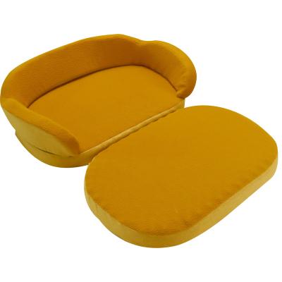 China Wholesale Fluffy Washable Memory Foam Sofa Dog Bed Viable Folded Pet Dog Bed Orthopedic Bed for sale