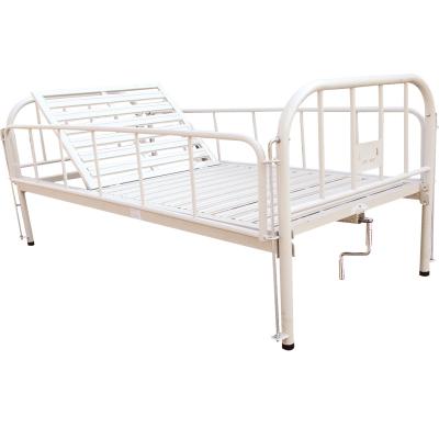 China Disable Good Quality One Crank Manual Hospital Bed For Patient for sale