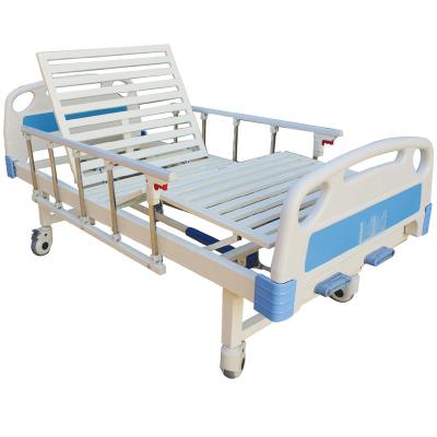 China Disable Manual Appliances Household Use Medical Hospital Bed With Wheels for sale