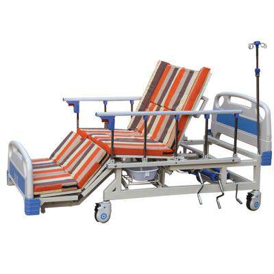 China Disable Multi-configuration Icu Stainless Metal Vibrating Double Adjustable Hospital Bed for sale