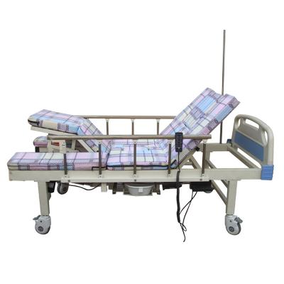 China Best Selling Disable ABS Bed Board Side Tilt Electric Hospital Bed With Backrest For Patient Turn Over for sale