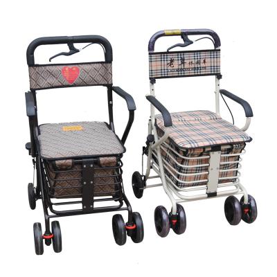 China Sturdy Disable Elder Care Multifunctional Rollator Walker With Seat for sale