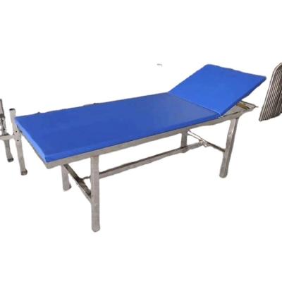 China Disable Best Manufacture Steel Inpatient Table Medical Examination Bed With Backrest for sale