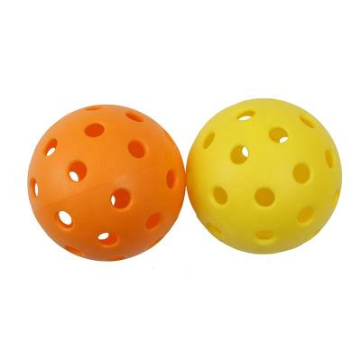 China Custom PP Color Sports Jewelry Red Pickleball Balls for sale