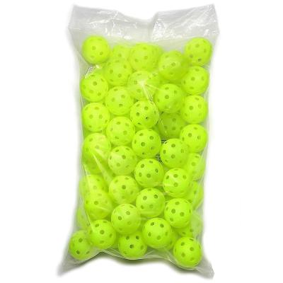 China PP Pickleball balls-40 Custom Logo Pickle Ball flourscent green for sale