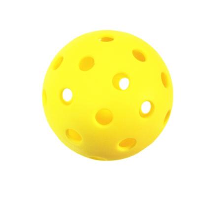 China Toy Top Quality Outdoor Sports Pickleball Supplier 40holes Yellow Pickleballs for sale