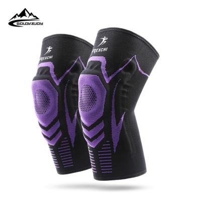 China Adult GOLOVEJOY HX18 Knee Leg Protector Pads Recycling Knee Protector Basketball Running Anti-collision Professional Fitness Elastic for sale