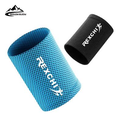 China GOLOVEJOY HW02 Men Women Cold Fitness Wrist Support Sports Wristband Sense Running Cool Sweat Absorb Breathable Wrist Support for sale