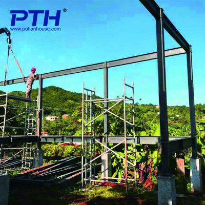 China Steel Workshop PTH Prefabricated Portal Large Steel Frame Heavy Metal Welding Structure for sale