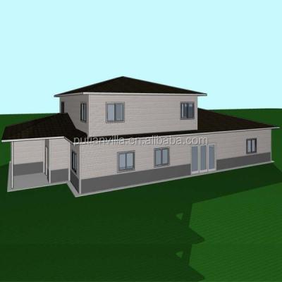 China Prefab Parking Lot 2018 Steel Frame House Villa For Residential Living for sale