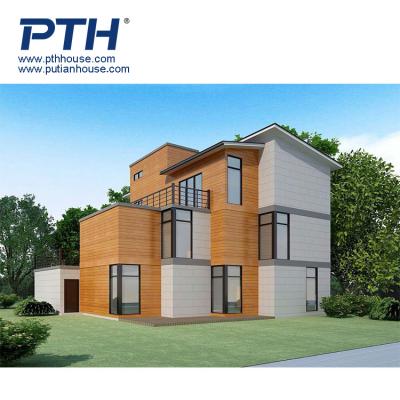 China China modern prefab construction suppliers light steel structure villa/prefab steel frame house bungalow for sale