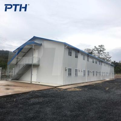 China Sandwich Panel Modern House Temporary Construction Site Office Building Steel Structure Prefabricated Houses Labor Camp Worker for sale