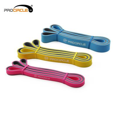 China Eco - Friendly 100 % Natural Rubber Cross Loop Latex Fitness Bands Resistance for sale