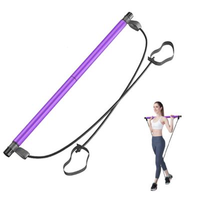 China Amazon Hot High Quality Pilates Bar Kit Resistance Band Exercise Stick Yoga Pilates Stick for sale