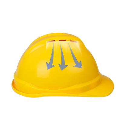 China Vented safety helmet in 6 point suspension construction with holes for accessories for sale