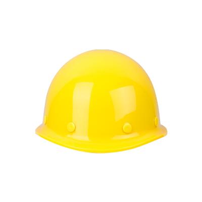 China Ventilated Round PP Construction Safety Helmet With Ventilation Holes for sale