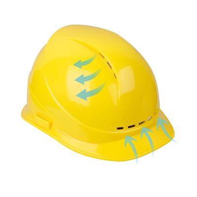 China High Ventilated Breathable ABS Highly Ventilated Cooling Safety Helmet For Hot Construction Site for sale