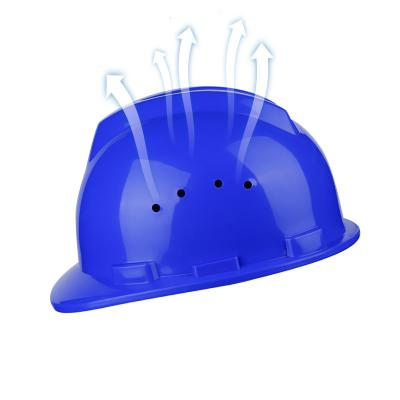 China Blue Breathable Arnes Safety Helmet V-Gard de plastico de personalizado y de logotipo de scam de Transpirable de duro de PP Casco for construction worker for sale