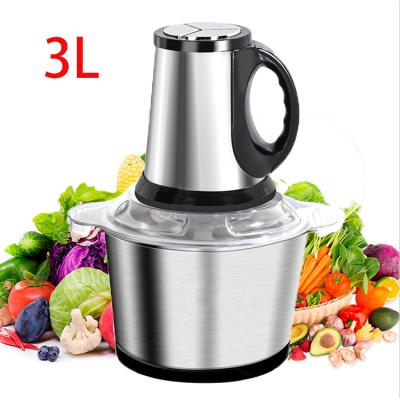 China Multifunctional Automatic Vegetable Chopper Mini Stainless Steel Electric Meat Vegetable Grinder Home Kitchen 2L 3L Household Chopper Sale Price for sale