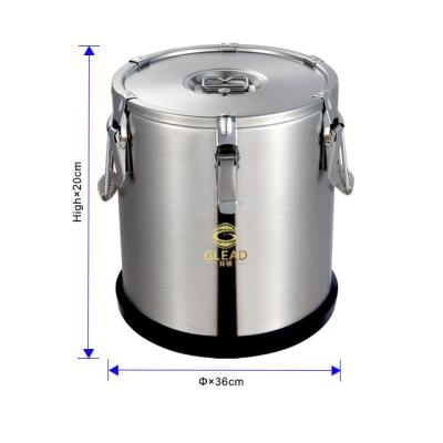 China Commercial High Efficiency 10L Insulation Rice Bucket Insulation Barrel Keep Hot Food Machine for sale