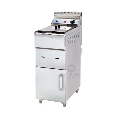 China Newest Designed High Efficiency Natural Gas Commercial Turkey Deep Fryer / Healthy Fat Fryers for sale