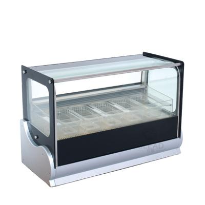 China Professional Ice Cream Cabinet Desktop Refrigeration Equipment Single-temperature Commercial Ice Cream Display Freezer for sale