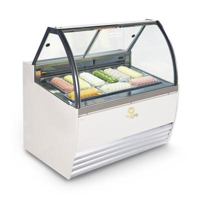 China COMPRESSOR Lid Display Glass Freezer Cases 2 Door Table Top Ice Cream Cabinet Supermarket Stainless Steel Gelato Freezer Dip Popsicle for sale