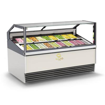 China Compressor Display Desktop Gelato Pastry Price Quality Freezers and Refrigerators Gelato Ice Cream Showcase Freezer for Ice Cream Gelato Shop for sale