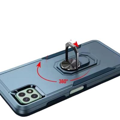 China Shockproof with Metal Ring Stand TPU PC Funda de telefon Magnetic shockproof mobile phone case for iphone 13 pro 13 pro 13 13 max mini for sale