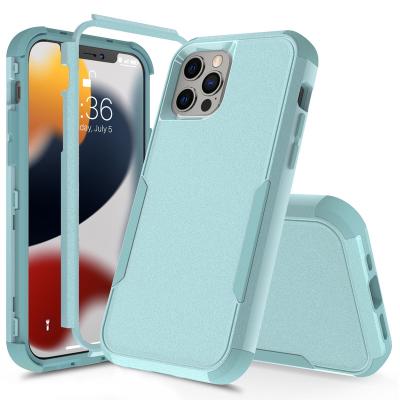 China Hot Selling Anti-fall Amazon 3 in 1 Cell Phone Back Cover For iPhone 13 Pro Max Shockproof Phone Cover For iPhone 13 for sale