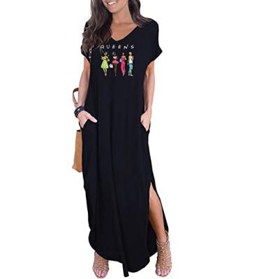 China 2021 hot plus size Amazon fashion new multicolor plus size women elegant dye tying long summer slip dresses for sale