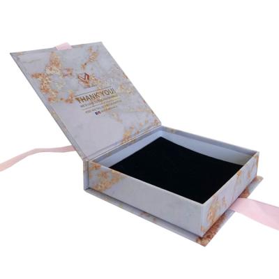 China Hot Sale New Luxury Elegant Jewelry Packaging Gift Boxes Eco - Friendly Storage Boxes With Ribbon for sale