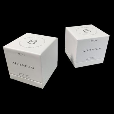 China Recycled Materials Perfume Custom Aromatherapy Candle Packaging Boxes With EVA Insert for sale