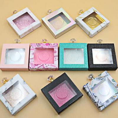 China Recycled Materials Private Label White Luxury Empty Magnetic Eyelash Packaging Box for sale