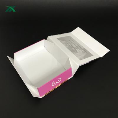 China Recycled Materials Customized Paper Packaging Box For Folding Food / Cookie / Chocolate / Macarons Paper Boxes for sale