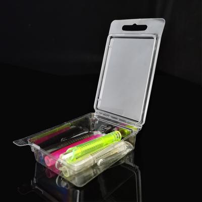 China Recyclable Hot Sale USB Flash Memory Clamshell Packaging Transparent Plastic Box for sale