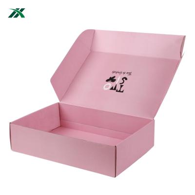 China Recycled Materials Tops Custom Blank Hair Packaging Corrugated Box With Logo for sale