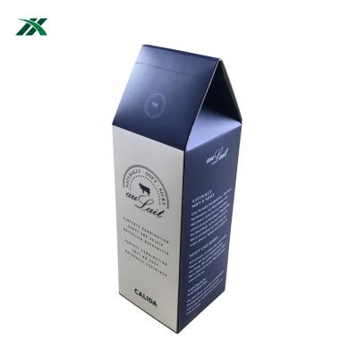 China Recycled Materials Hot Sale Custom Printed Carton Milk Paper Paper Box for sale