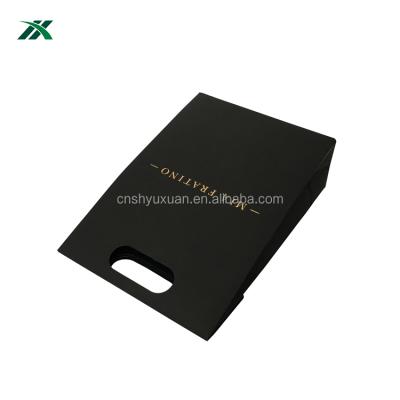 China BIODEGRADABLE high quality luxury black paper bag for leather jacket custom paper bag for sale