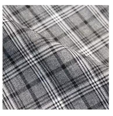 China Wholesale 95% polyester 5% spandex Shrink-resistant 300GSM knit fabric plaid fabric for shirts for sale