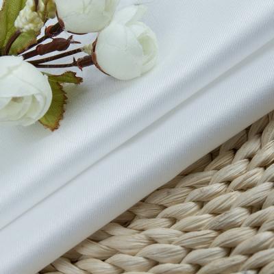 China Antistatic White Breathable Business Shirt Fabric Woven Cotton Canvas Fabric for sale