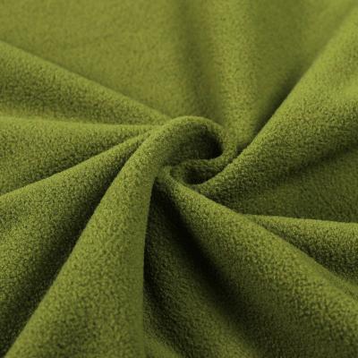 China Antistatic Custom Color Velvet Fabric Double Brush Fleece Fabric 100% Polyester Garment Fabric for sale