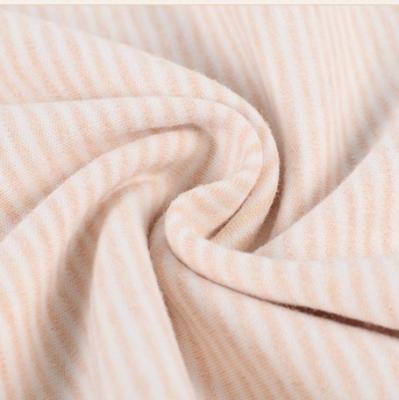 China Anti-Static Striped Colorful Cotton Knitted Pure Cotton Fabric Factory Stock 40s Wholesale Baby And Kid for sale