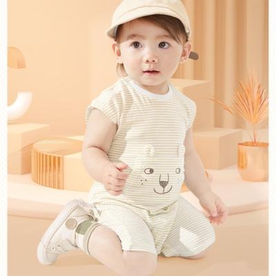 China Factory Stock 40s Wholesale Anti-static Striped Colorful Baby And Kid Cotton Knitted Pure Cotton Fabric for sale