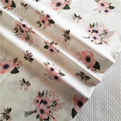 China Comfortable and breathable bedding fabric home textile anti-static pure cotton pastoral style printed fabric for sale