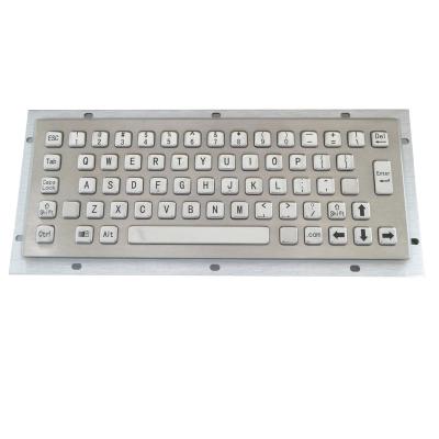 China New Hot Selling Keypad Self Service Kiosks Waterproof Stainless Steel Metal Brushed Keyboard for sale