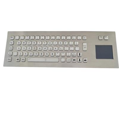 China Metal Stack Stainless Steel Metal Surface Charging Keyboard With Touchpad for sale