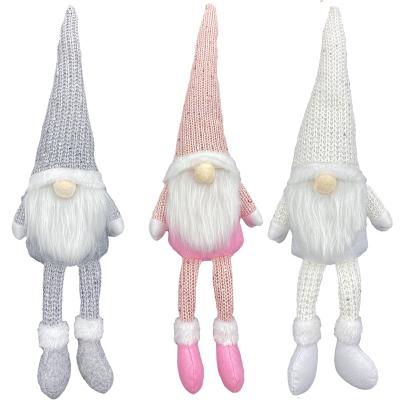 China Faceless Christmas Cloth Wool Plush Old Man Dolls Window Decorations Nordic Non-woven Christmas Gifts Dolls Style Decorations for sale