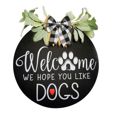 China Minimalist Front Door Nordic Home Decoration Garland Shooting Welcome Door Hanger Decor Easter Props Braid Door Wall Decoration for sale